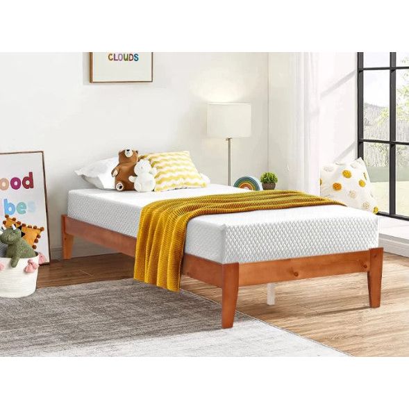 Solid Single Wood Bed Frame