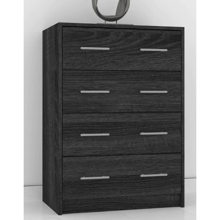 Tallboy 4 Drawers - 3 Colours Available