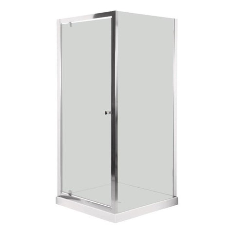 900x 2000mm Flat Wall Chrome Square Shower Package