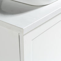Weir Wall Vanity With Countertop & Semi-Recessed Basin