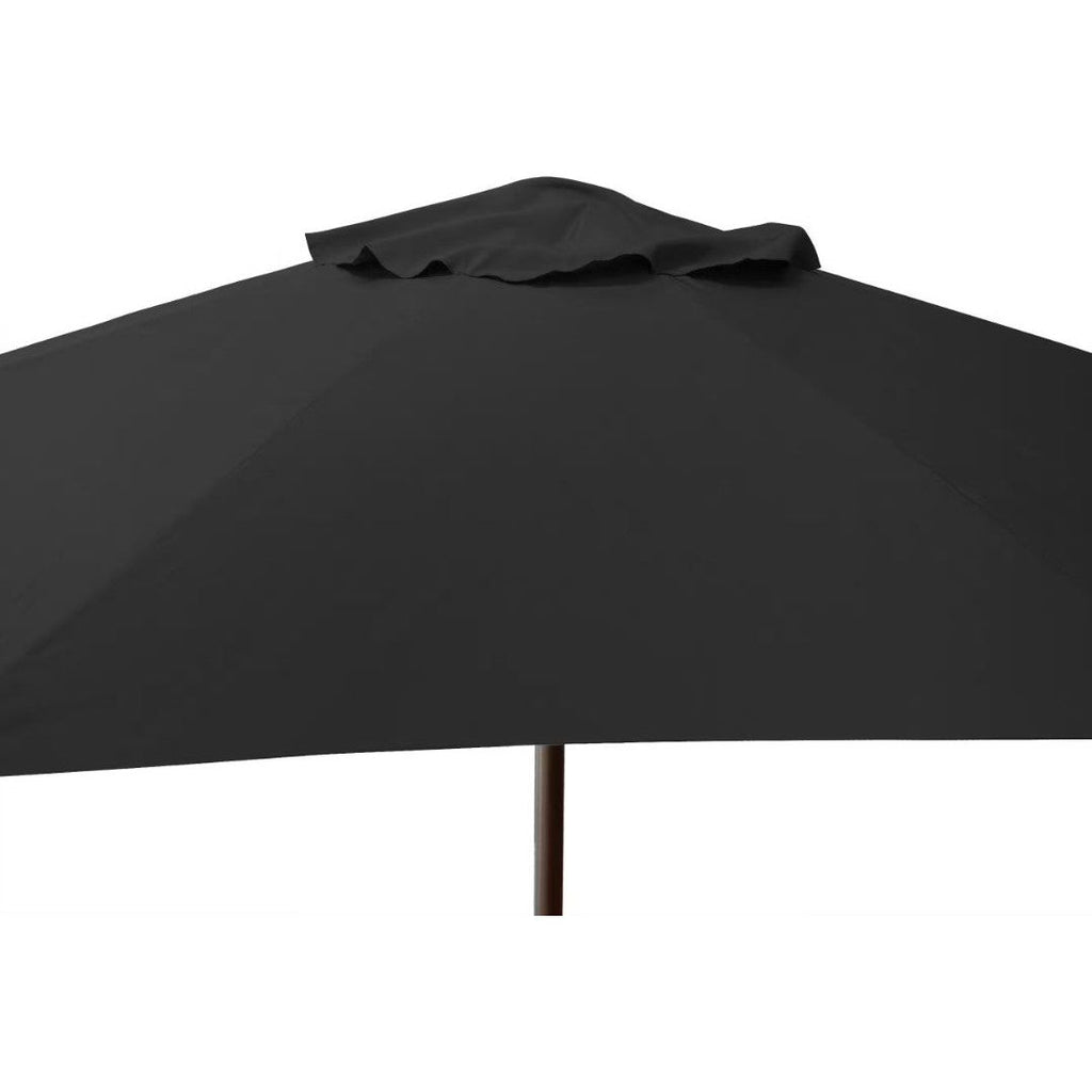 Hardwood Outdoor Umbrella 3M - Black or Taupe