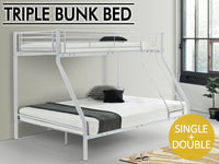 Triple Bunk Bed Metal