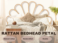Rattan Headboard Petal - D, Q, K