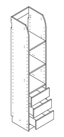 Floor Tower 400 3-Drawer Unit
