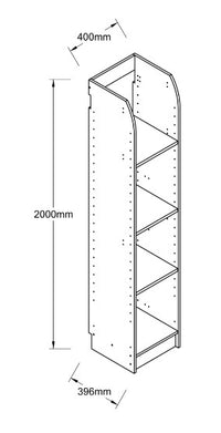 Floor Tower 400 3-Shelf Unit