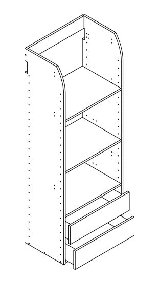 Tall Tower 600 2-Drawer Unit