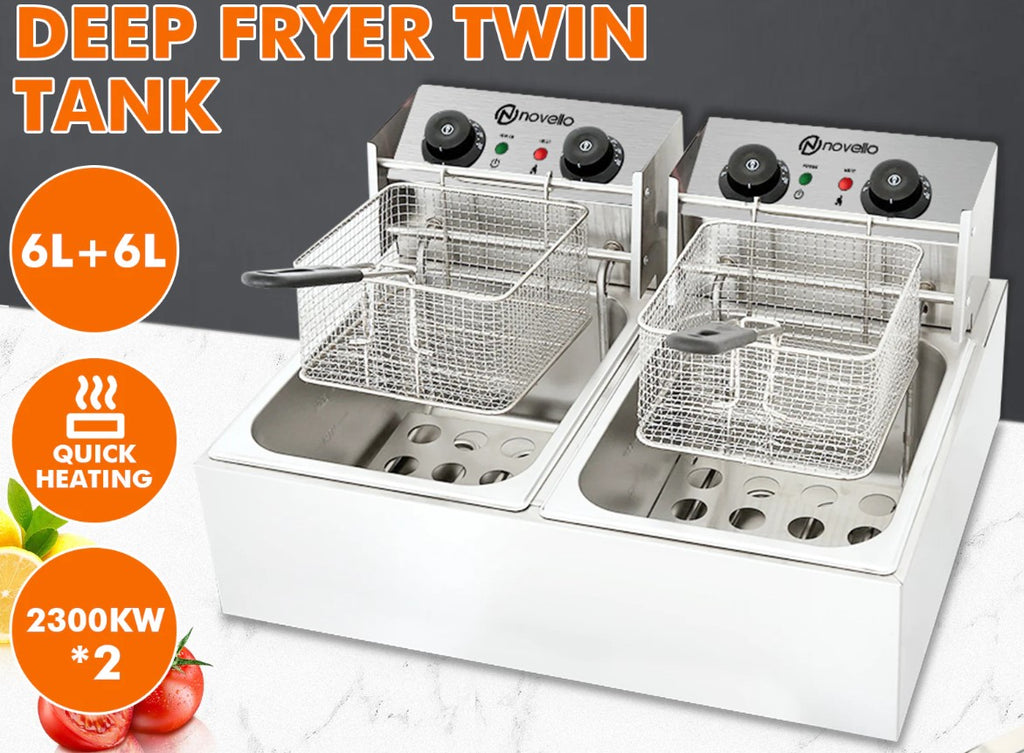 Twin Tank Electric fryer