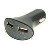 Dual USB Car Charger - White or Black - Next Shipment