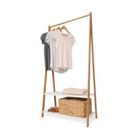 Clothing/ Garment Rack with White Shelves - Next Shipment