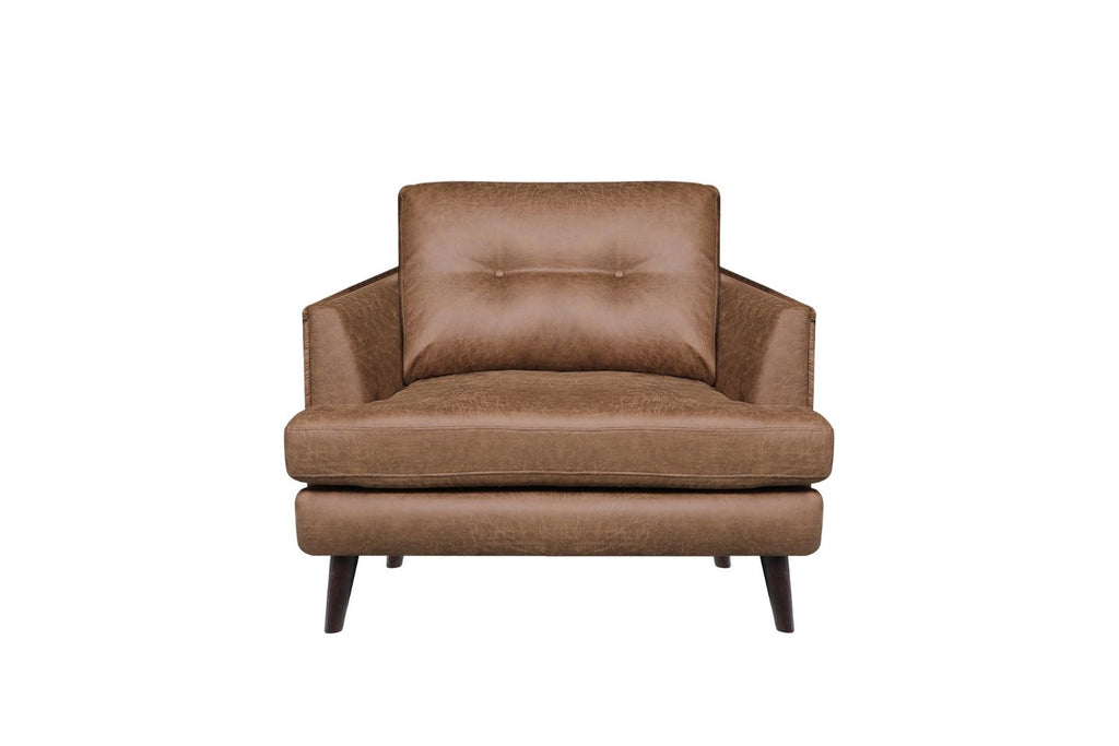 Air Leather Beige Brown Sofa