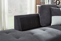 Premium Sectional Sofa with Storage Ottoman/ Drop down Console