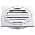 Kinetic 100mm Chrome Brass Square Floor Grate