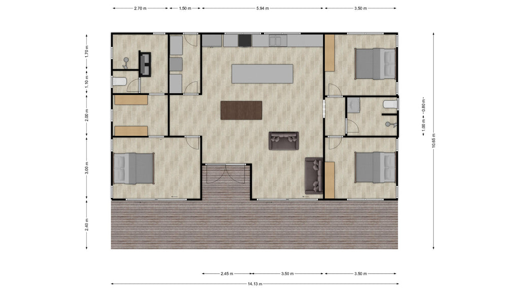 Heirani Home: 3 Bedrooms/2 Bathrooms