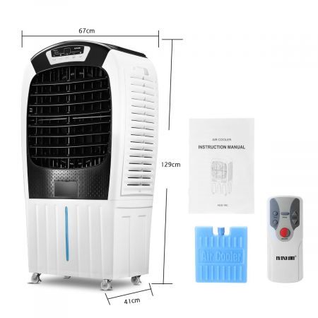 50L or 80L Evaporative Air Cooler Air Conditioner Cooling Fan Remote Control