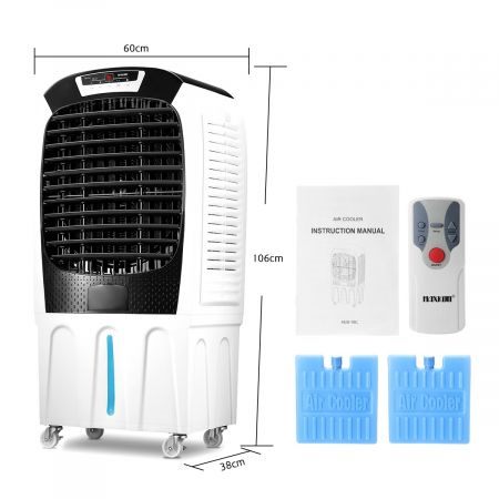 50L or 80L Evaporative Air Cooler Air Conditioner Cooling Fan Remote Control