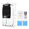 50L or 80L Evaporative Air Cooler Air Conditioner Cooling Fan Remote Control