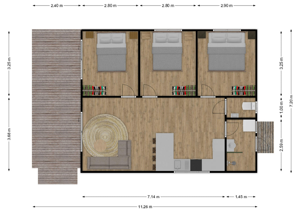 Ruka Home: 3 Bedrooms/1 Bathroom
