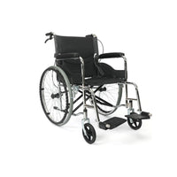 Self-Propelled Wheelchair with Locking Hand Brakes