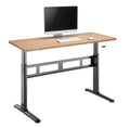Height Adjustable Desk - Brown/Black