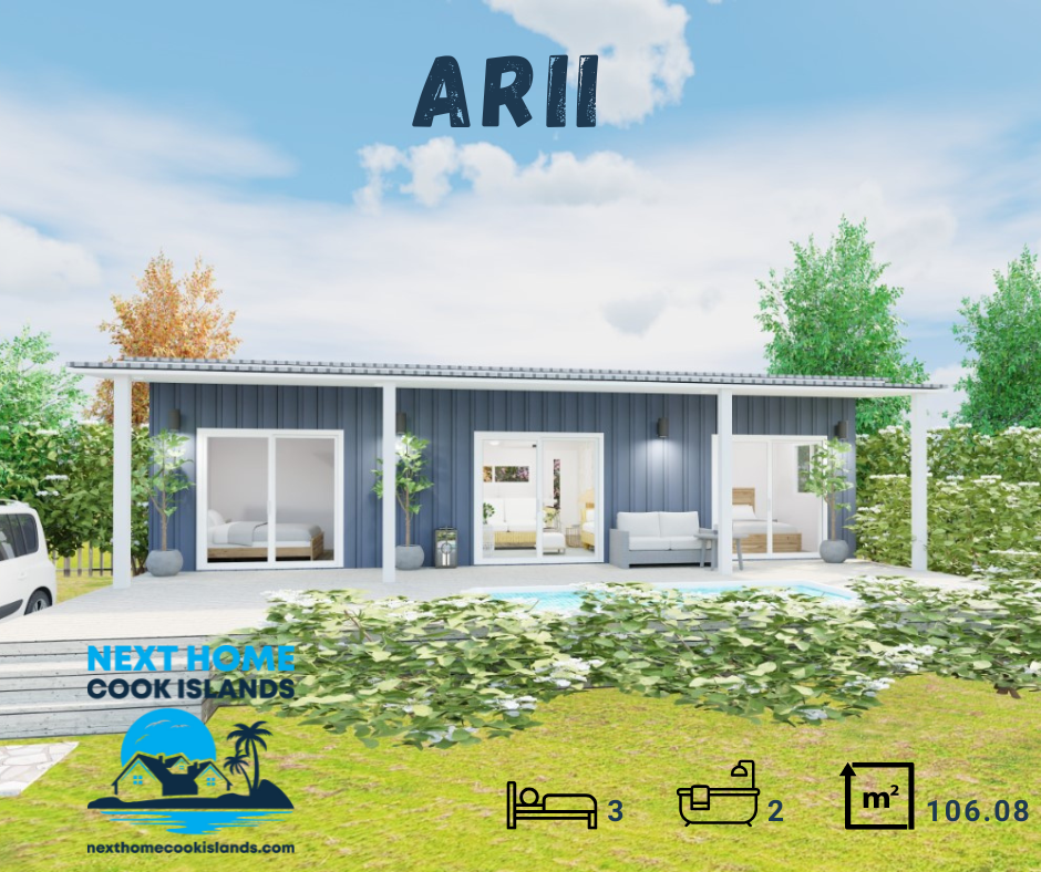 Arii Kitset Home: 3 Bedrooms/2 Bathrooms