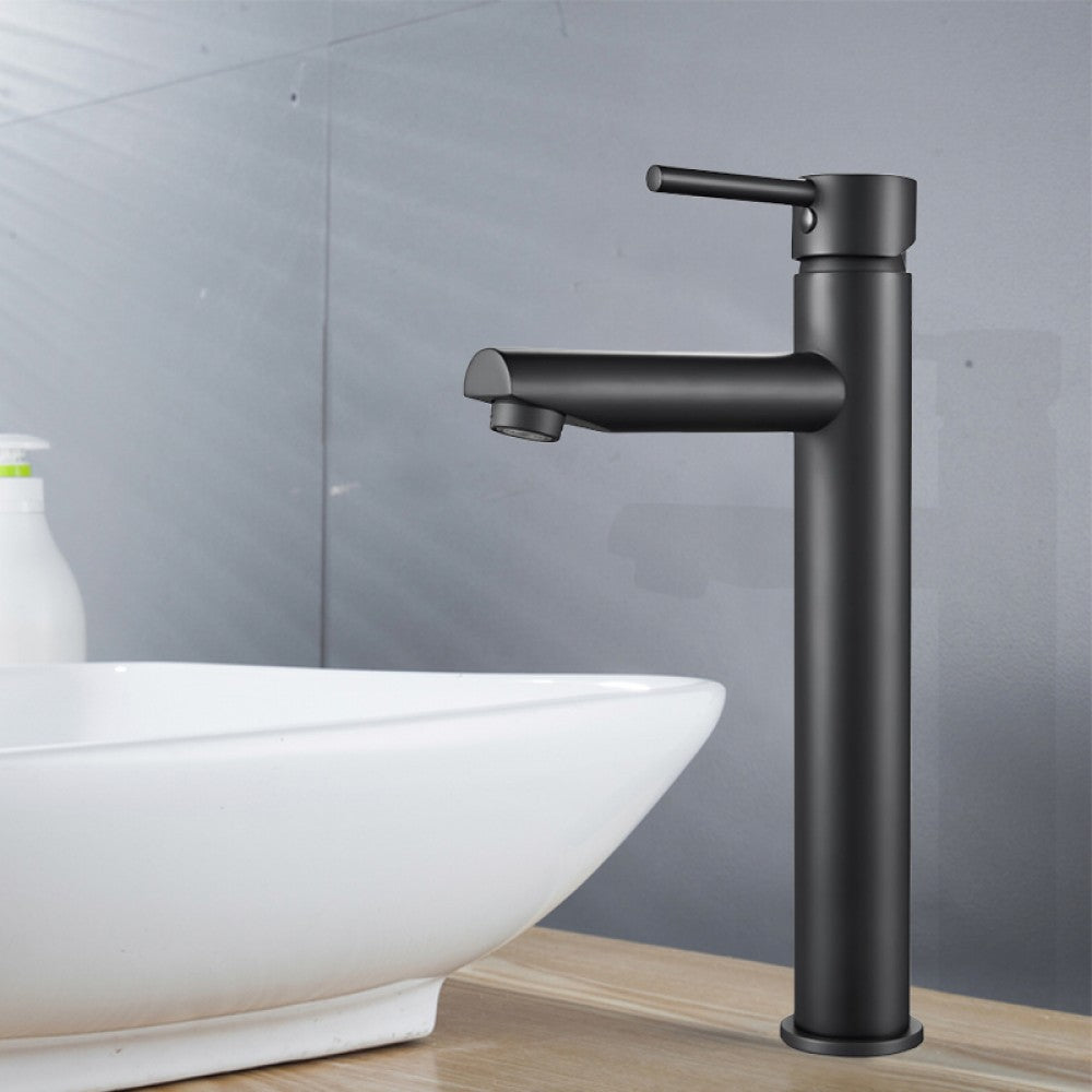 Tall Basin Mixer Tap Black