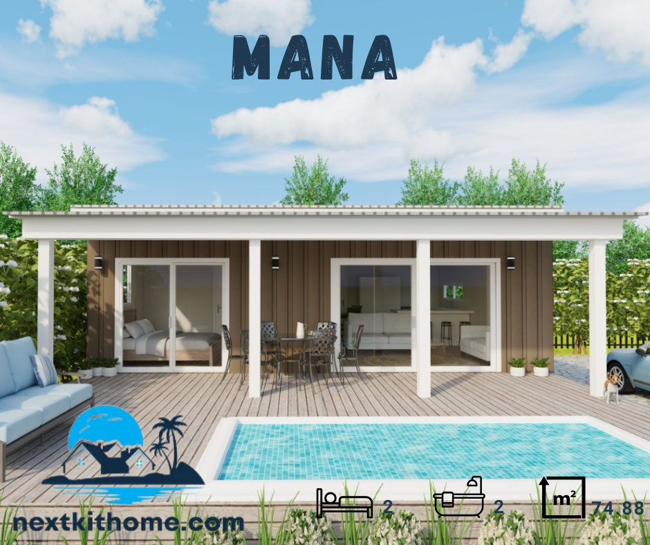 Mana Kitset Home: 2 Bedrooms/2 Bathroom