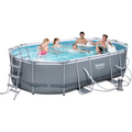 Bestway Power Steel Oval Wall Pool Set 4.88m x 3.05m x 1.07m