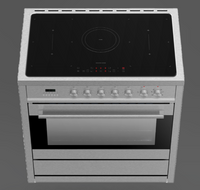 Vogue Freestanding Oven 90cm with Induction Cooktop - SS