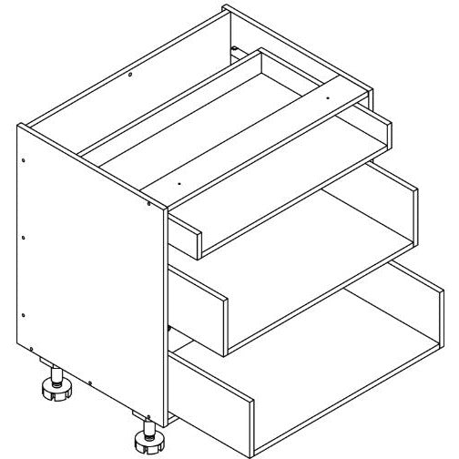 Base 800 - 3-Drawer Unit