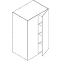 Pantry Upper 800 - 1296 Height 2-Door Unit