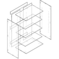 Pantry Upper 900 - 1476 Height 2-Door Unit