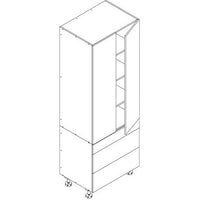 Combo - Base 800 3-Drawer & Pantry Upper 800-1476 Series 2-Door Unit