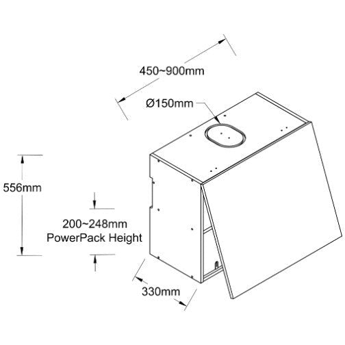 Wall 576 Series - PowerPack - Flap Door VARIABLE Unit