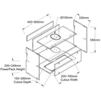 Wall 576 Series - PowerPack - Flap Door VARIABLE Unit