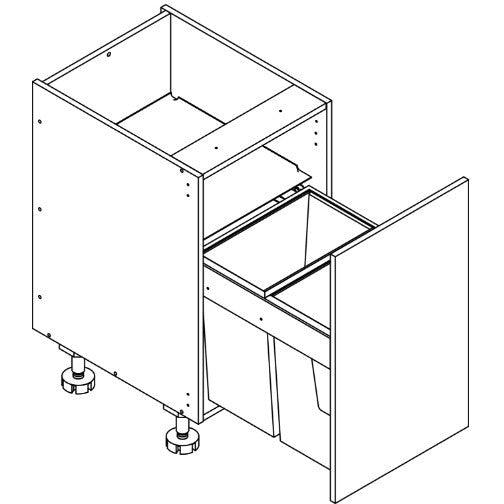 Base 450 - Waste Bin Pull-out Unit