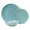 12 Piece Glazed Moroccan Dinner Set - Blue or Cream