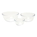 Glass Mixing Bowl Set 3 Piece