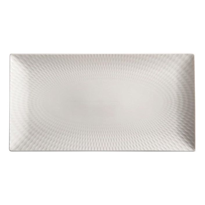 Maxwell & Williams White Basics Diamonds Rect Platter 35x19cm