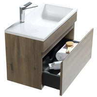 Vogue Maia Wall Vanity with Basin - Forest Grain