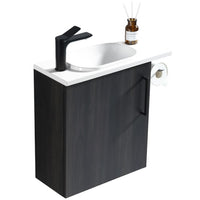 Vogue Noe Wall Vanity With Top and Holder