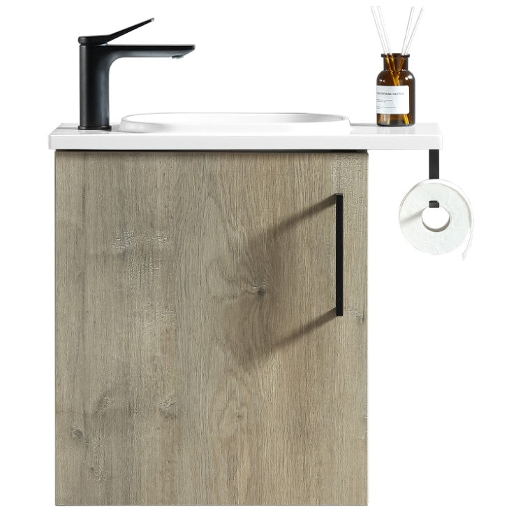 Vogue Noe Wall Vanity With Top and Holder