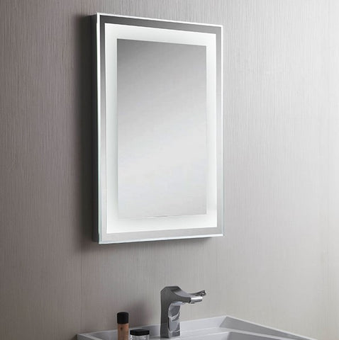 Vogue LED cool white Mirror 500 x 700mm Button Switch
