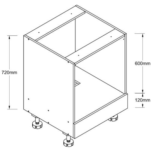 Base 600 - Under Bench Oven with 1 Drawer Unit