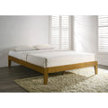 Sovo Wood Bed Frame - Natural or White - KS, D, Q, K
