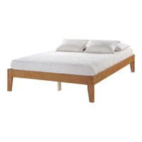 Sovo Wood Bed Frame - Natural or White - KS, D, Q, K