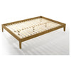 Sovo Wood Bed Frame - Natural or White - KS, D, Q, K
