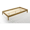 Sovo Wood Bed Frame - Natural or White - KS, D, Q, K