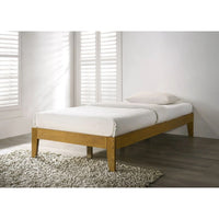 Sovo Wood Bed Frame - Natural or White - KS, D, Q, K