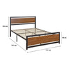 Bivio Metal & MDF Bed Frame -D, Q, K