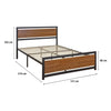 Bivio Metal & MDF Bed Frame -D, Q, K